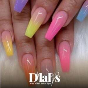 Full Set with Colored Acrylic Powder